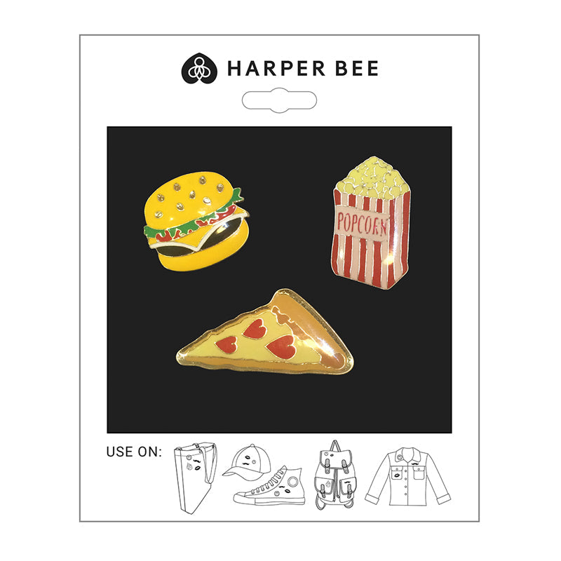 Junk Food Badge Set of 3 | Harper Bee - STEAM Kids Brisbane