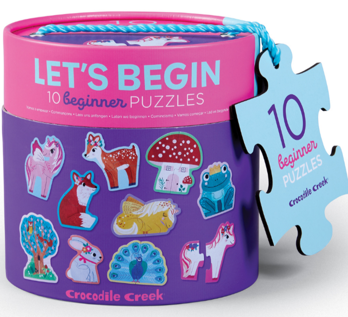 Let's Begin 2 Piece  Puzzles - Unicorn | Crocodile Creek - STEAM Kids Brisbane