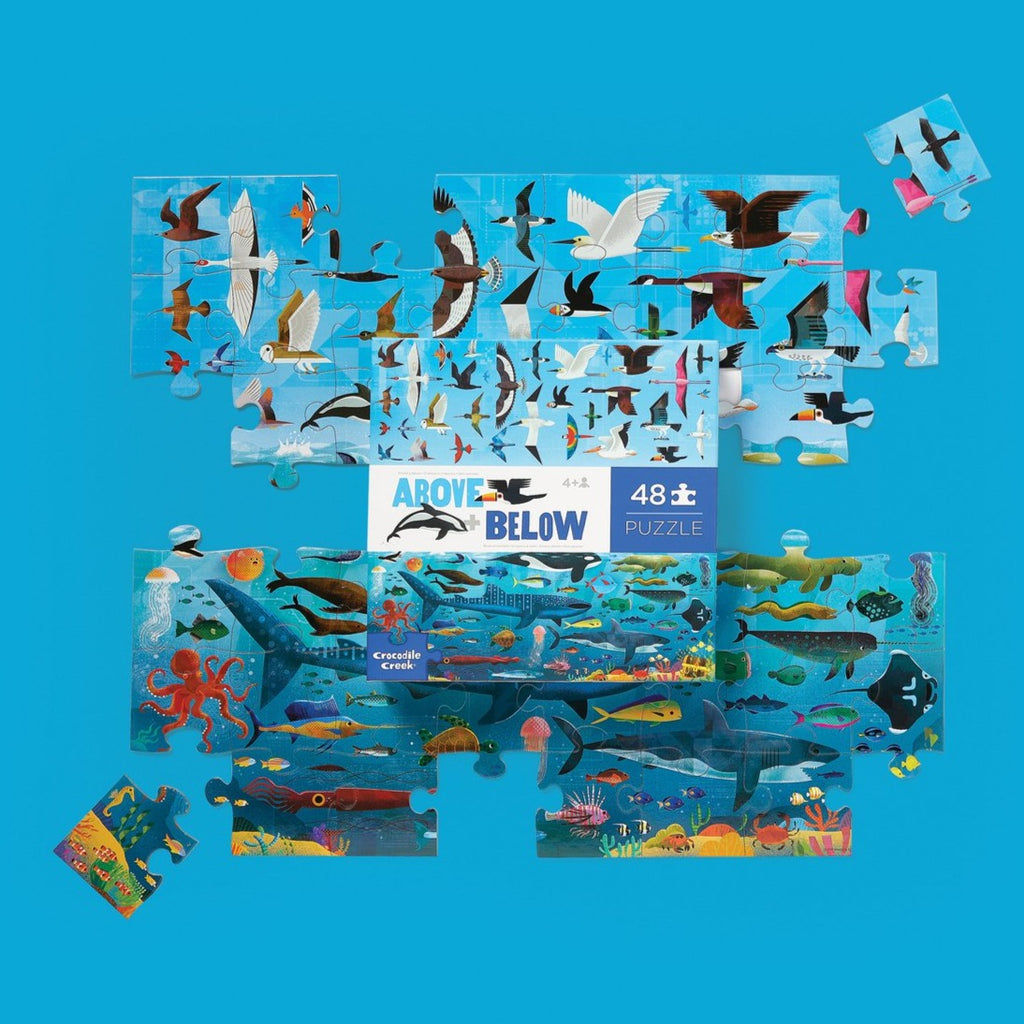 Above and Below 48 piece Floor Puzzle - Crocodile Creek - STEAM Kids 