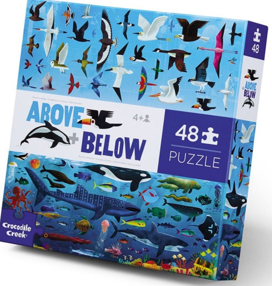 Above and Below 48 piece Floor Puzzle - Crocodile Creek - STEAM Kids 