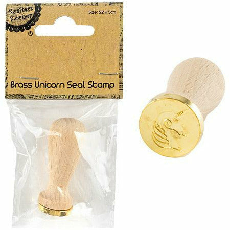 Brass Unicorn Wax Seal Stamp | Krafters Korner - STEAM Kids Brisbane