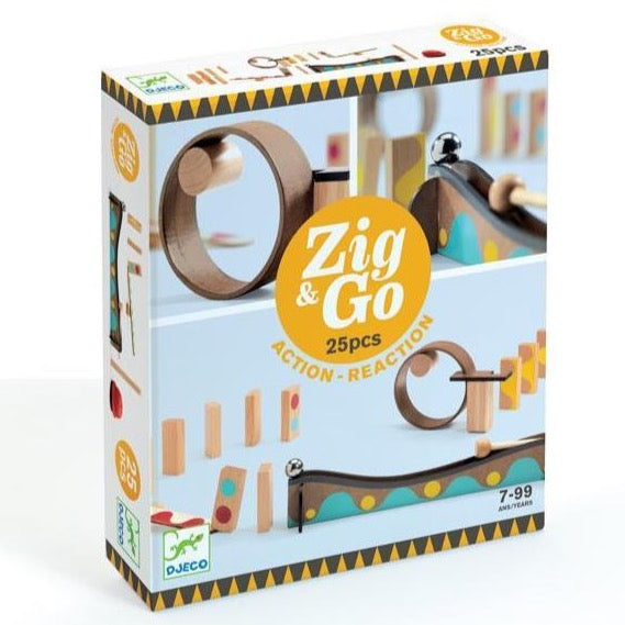 Zig & Go Wooden Set - 25 piece - STEAM Kids 