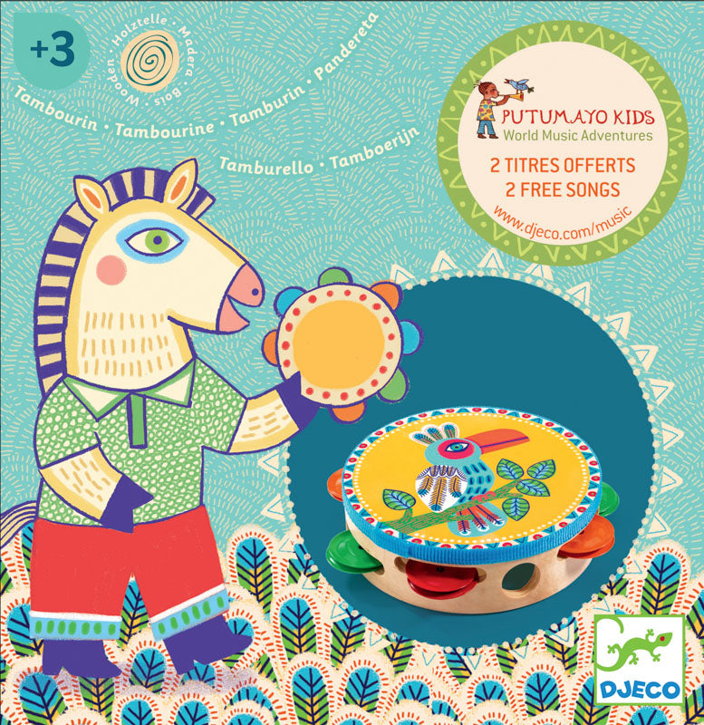 Djeco Animambo Tambourine - STEAM Kids Brisbane