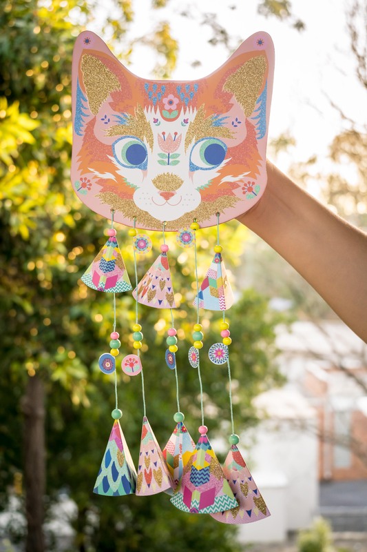 Djeco Do It Yourself | Kitty Wind Chimes - STEAM Kids 