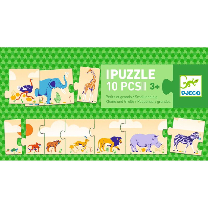 Small & Big 10 Piece Puzzle | Djeco - STEAM Kids Brisbane
