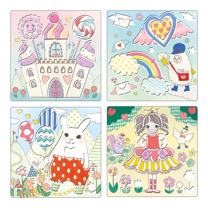 Kawailand Stencil Set | Djeco - STEAM Kids Brisbane