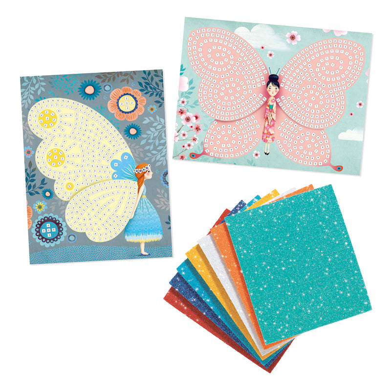 Butterflies Mosaics Kit | Djeco - STEAM Kids Brisbane