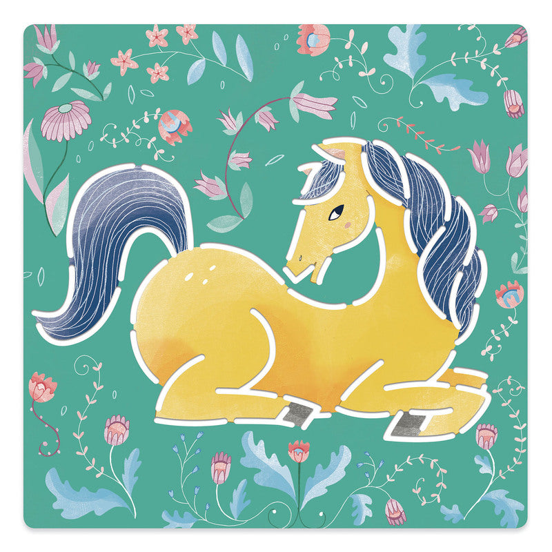 Horses Stencil Pack of 5 | Horses Stencils | Djeco - STEAM Kids 