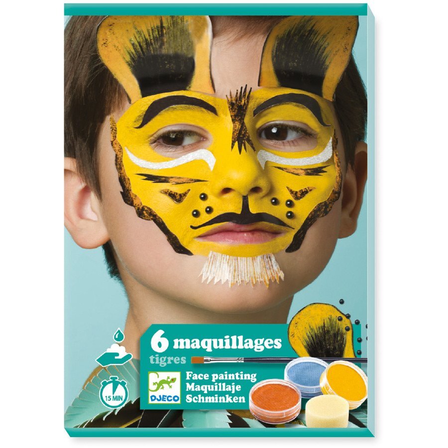 Djeco Tiger Face Painting Set - STEAM Kids Brisbane
