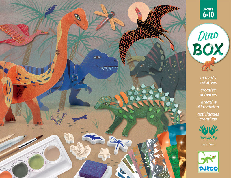 Djeco | The World of Dinosaurs Multi Craft Box Kit - STEAM Kids 