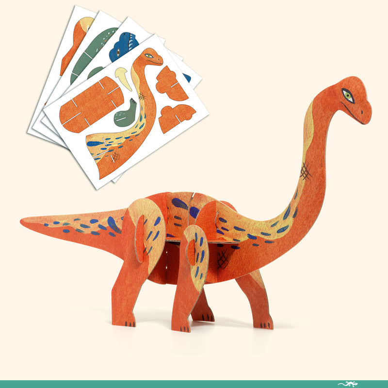 Djeco | The World of Dinosaurs Multi Craft Box Kit - STEAM Kids 