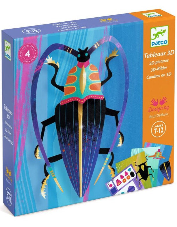 Bugs Poster in 3D | Djeco - STEAM Kids Brisbane