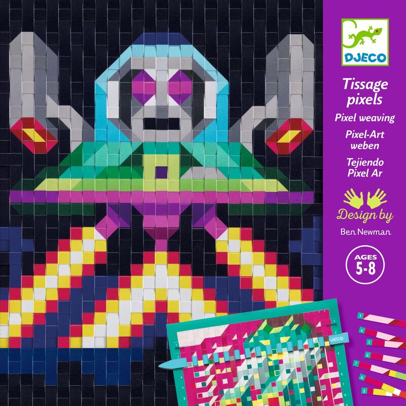 Paper Invaders Weaving Set | Djeco – STEAM Kids