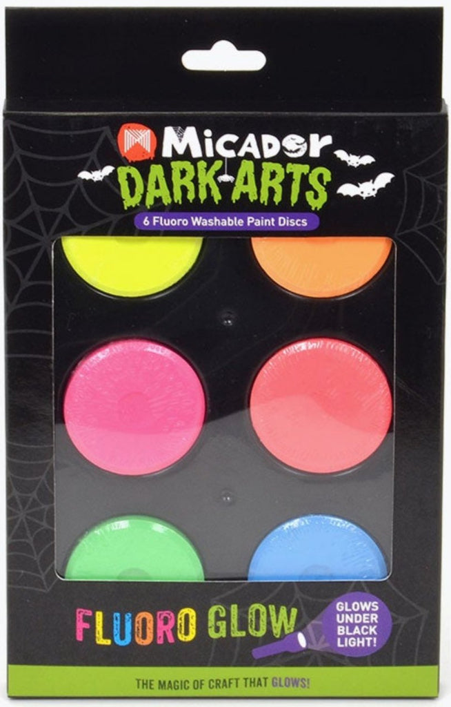 Micador Dark Arts, Glow Paint Pots Set, 4-Color Set