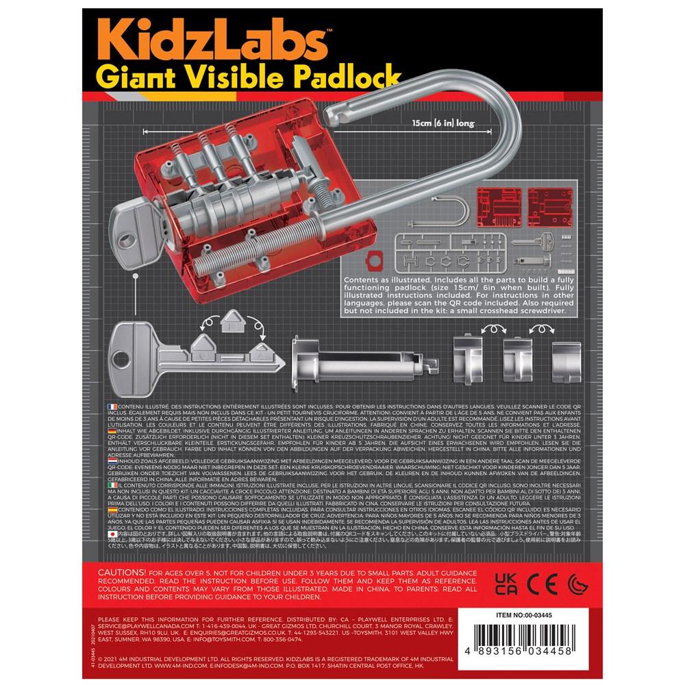 4M  |  Giant Visible Padlock - KidsLabs - STEAM Kids 