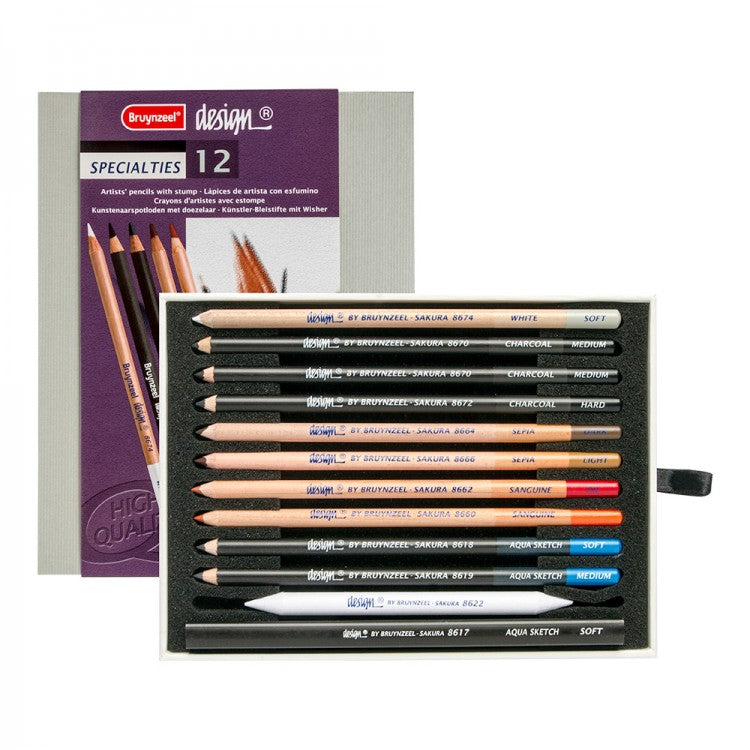BRUYNZEEL Design Specialties Pencils 12pc Box - STEAM Kids Brisbane