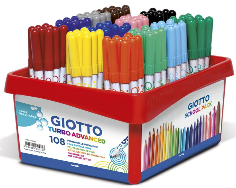 Giotto | Turbo Advanced School Pack 108 Pieces - STEAM Kids Brisbane