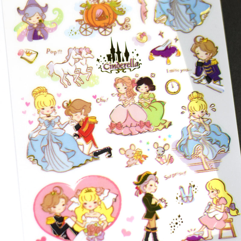 Cinderella's Story Sticker Sheet | Funny Sticker World - STEAM Kids Brisbane
