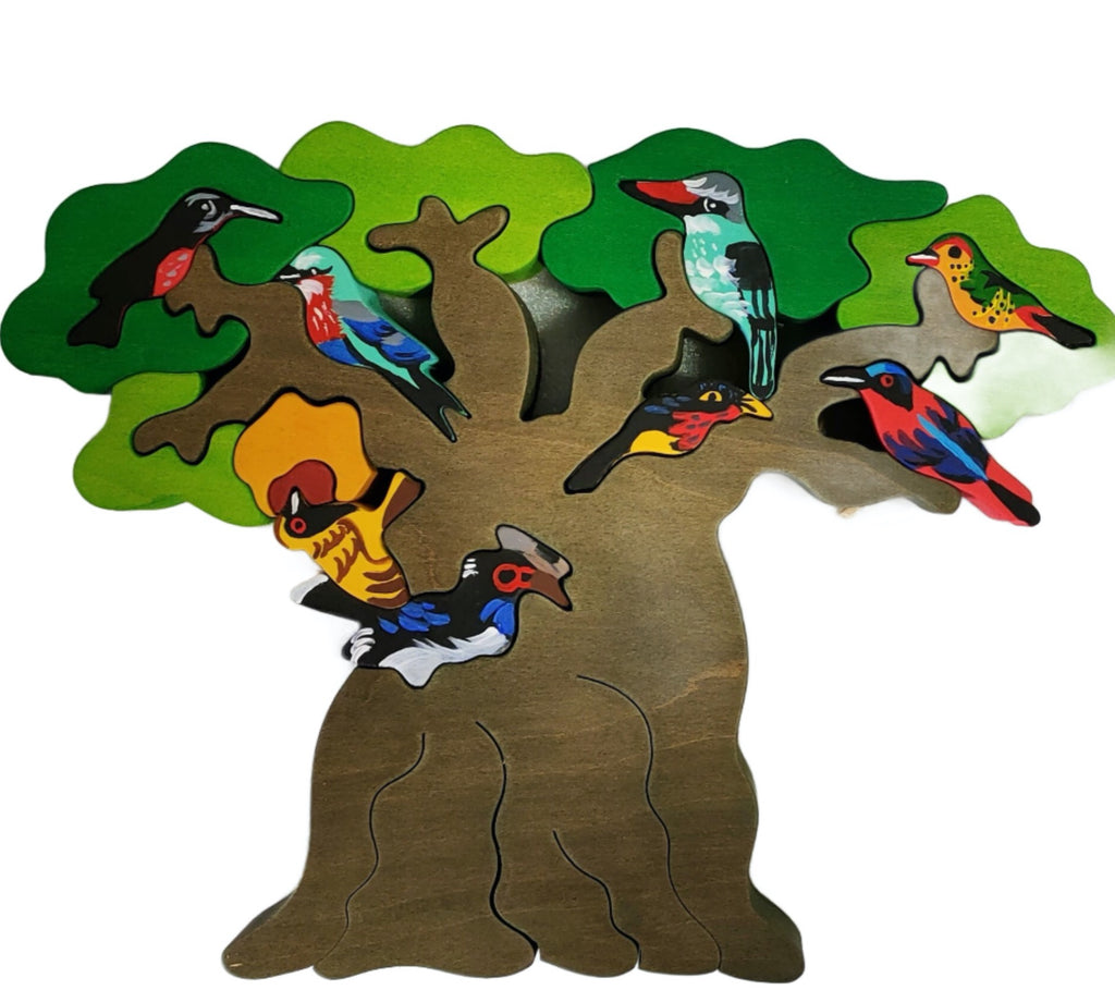 Fauna Puzzle Africa Bird Tree - STEAM Kids 