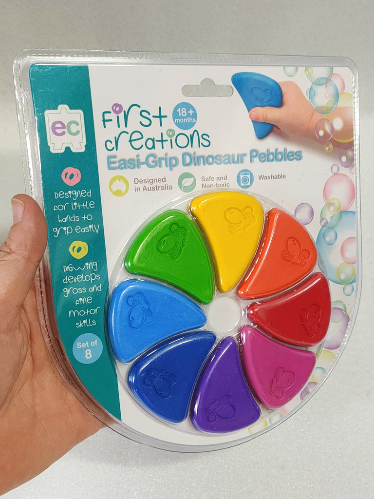 EC First Creations Easi-Grip Dinosaur Pebbles Set of 8 - STEAM Kids 