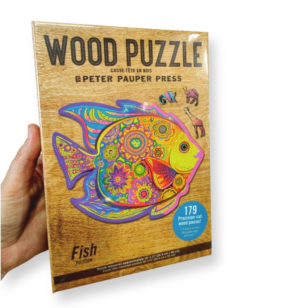 Fish Wood Puzzle | 179 Precision Cut Pieces - STEAM Kids Brisbane