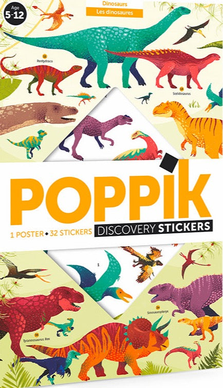 POPPik Discovery Stickers | Dinosaurs Poster - STEAM Kids Brisbane