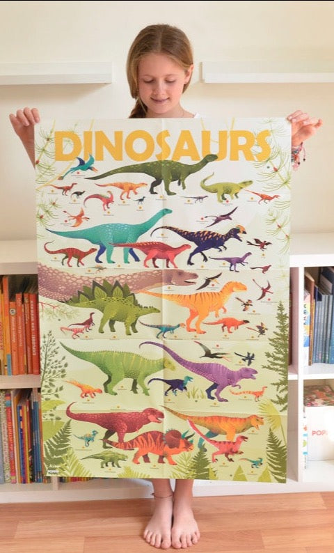 Poppik Discovery Stickers | Dinosaurs Poster - STEAM Kids Brisbane