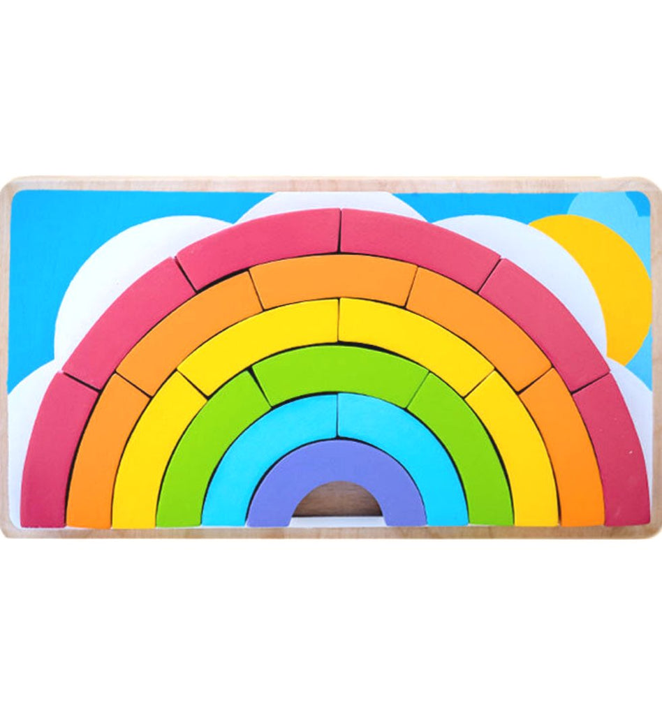 Rainbow Jigsaw Puzzle | Kiddie Connect - STEAM Kids Brisbane