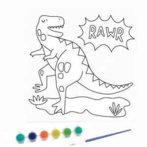 KaiserKids Canvas - Paint a Dinosaur - STEAM Kids Brisbane