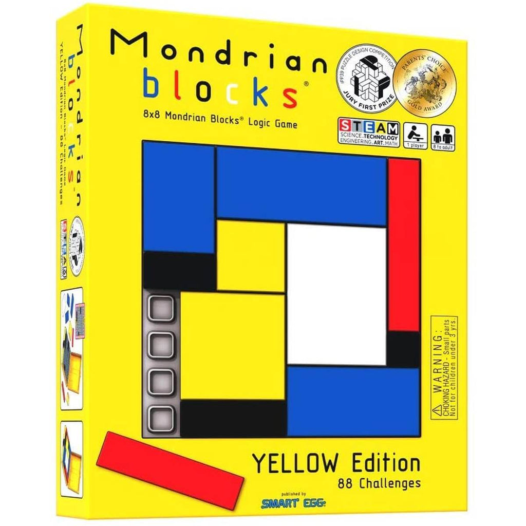 Mondrian Blocks | Yellow Edition | 88 Challenges - STEAM Kids 