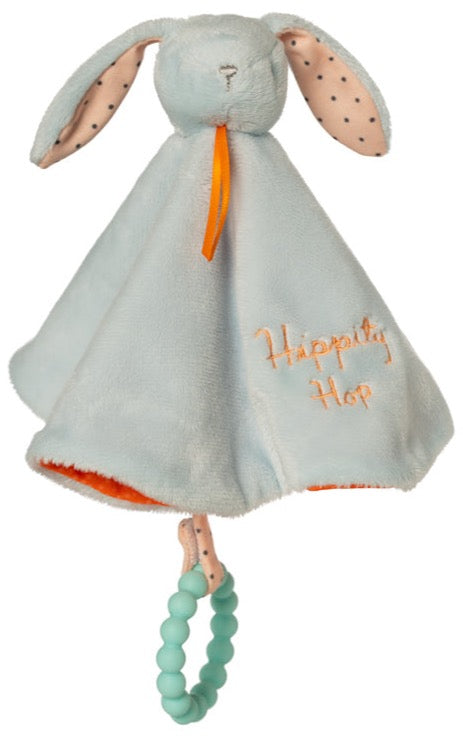 Hippity Hop Blue Bunny Blankie |  Manhattan Toy Company - STEAM Kids Brisbane