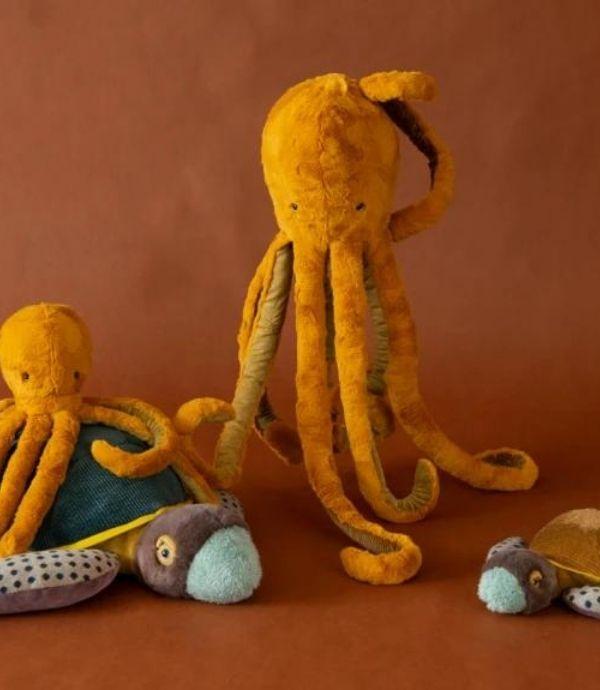 Moulin Roty Small Octopus Plush | Tout Autour du Monde - STEAM Kids 