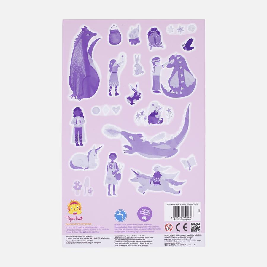 Movable Silicone Sticker Playbook  Magical World  l  Tiger Tribe - STEAM Kids 