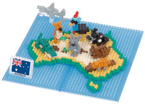 Animals of Australia Map Nanoblock - STEAM Kids 