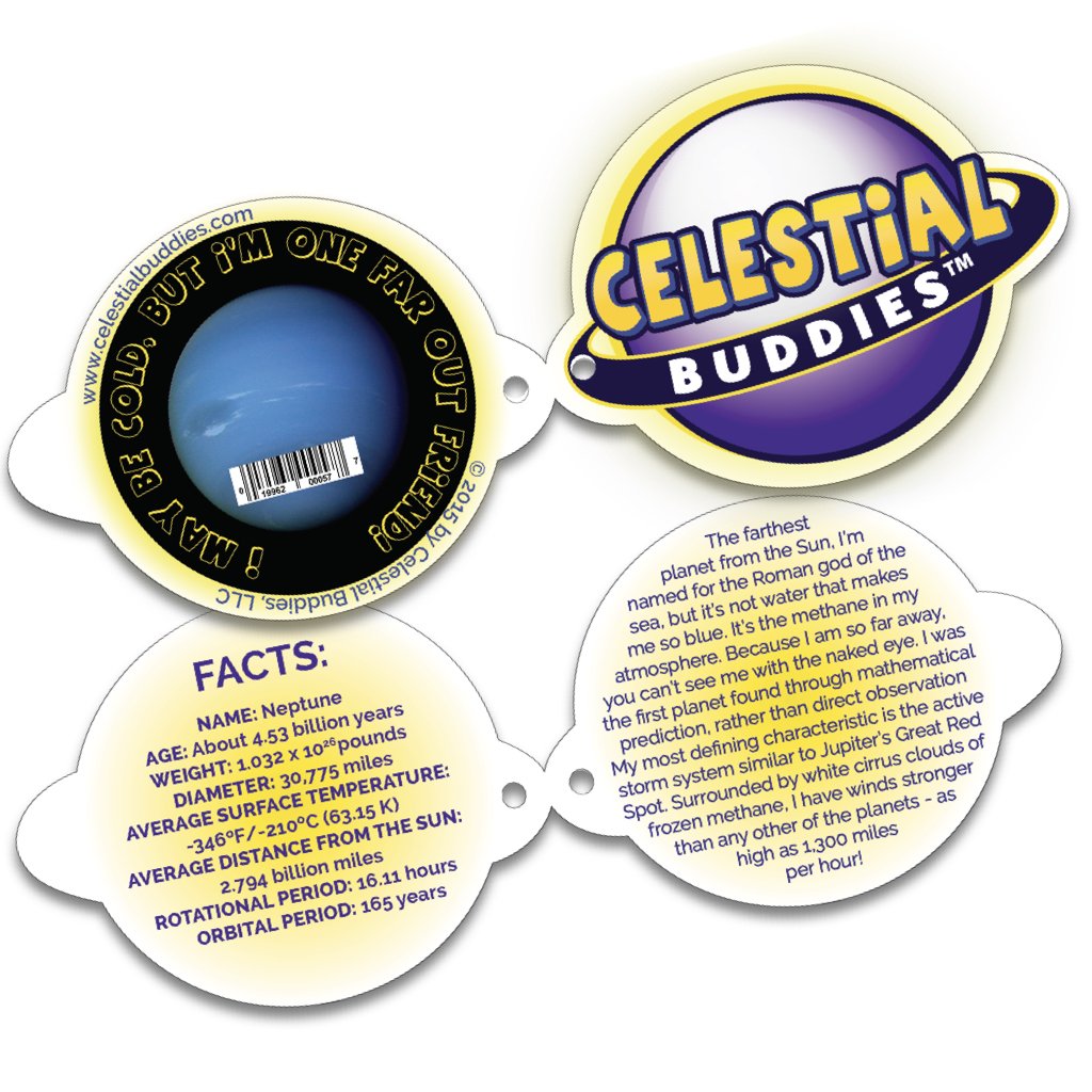 Celestial Buddies | Neptune Stuffed Toy Planet - STEAM Kids 