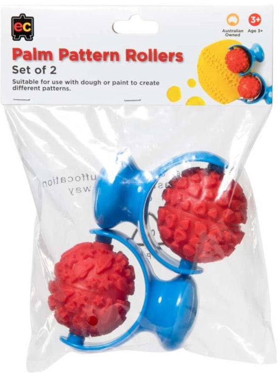 Palm Pattern Rollers | Set of 2 Patterned Rollers | EC - STEAM Kids 