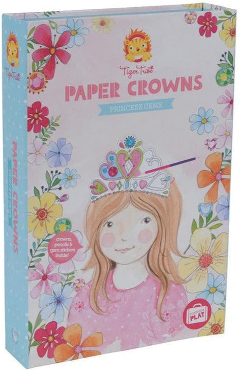 Tiger Tribe Paper Crowns Princess Gems - STEAM Kids Brisbane
