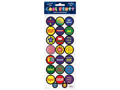 Puffy Stickers with School Sayings - STEAM Kids Brisbane