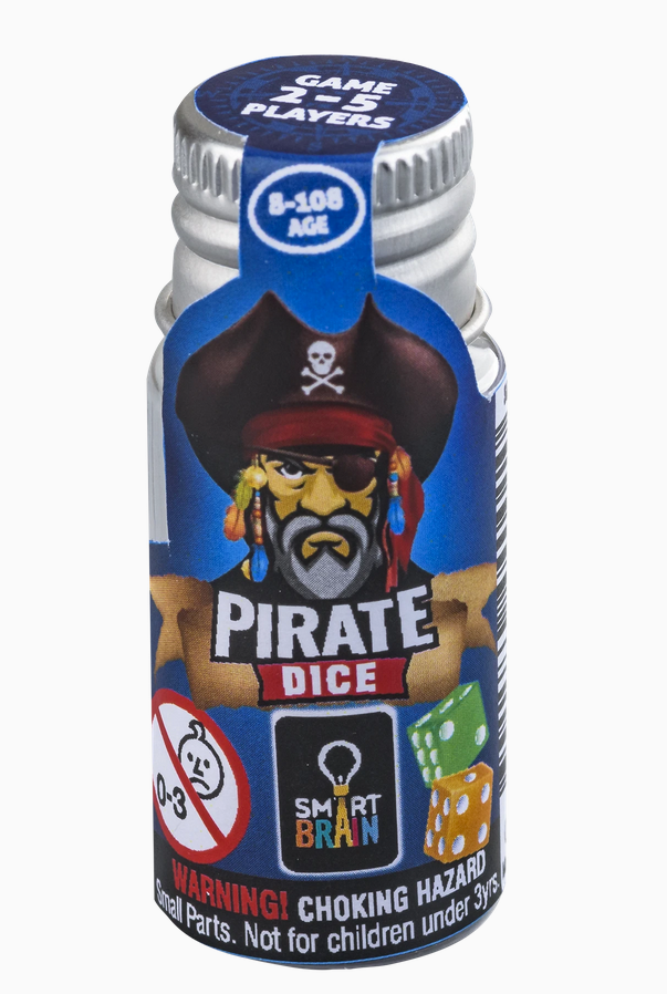 Smart Brain Pirate Dice Mini Bottle - STEAM Kids 