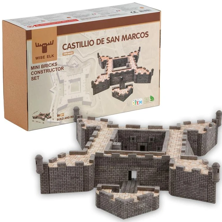 Wise Elk Mini Brick Castillio De San Marcos | 1450 Pieces - STEAM Kids 