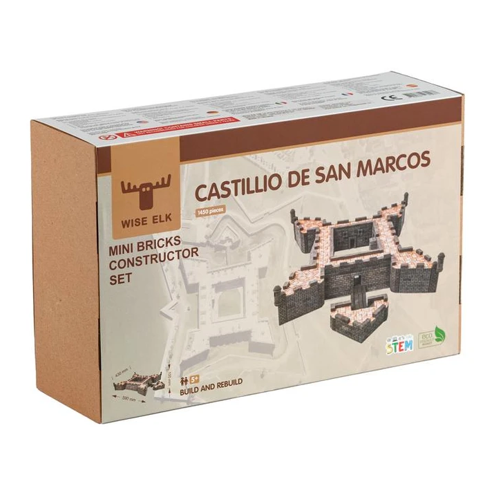 Wise Elk Mini Brick Castillio De San Marcos | 1450 Pieces - STEAM Kids 