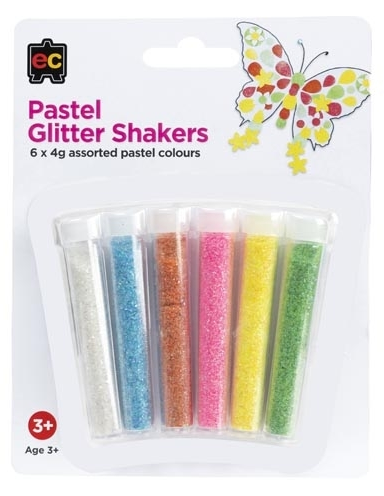 MINI DRAFT Pastel Glitter Shakers Pack of 6 - STEAM Kids Brisbane