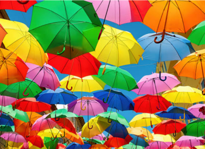 All The Umbrellas Jigsaw Puzzle 1000 Piece | Peter Pauper Press - STEAM Kids Brisbane