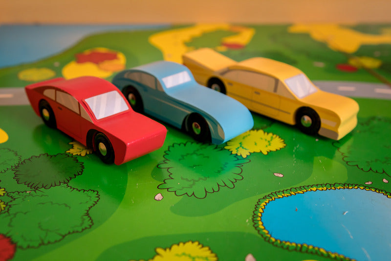 Wooden Retro Cars Set | Tender Leaf Toys - STEAM Kids Brisbane