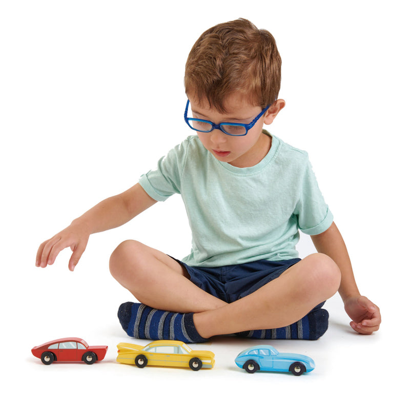 Wooden Retro Cars Set | Tender Leaf Toys - STEAM Kids Brisbane
