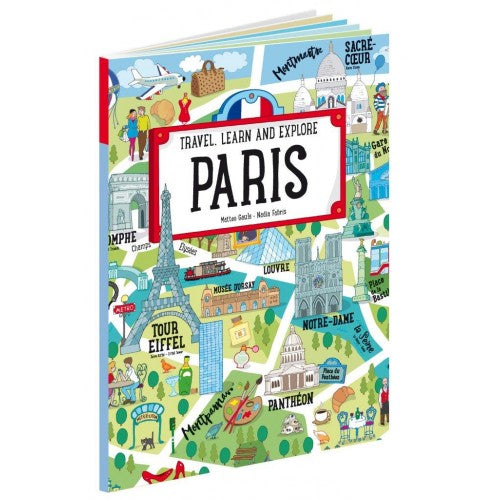 Sassi Travel, Learn and Explore  Paris- Puzzle and Book Set - Paris, 140 piece - STEAM Kids 