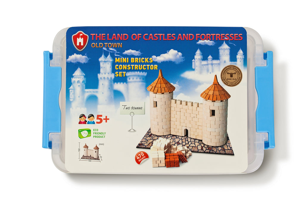 Wise Elk Mini Bricks | Two Towers Model | 470 Pieces - STEAM Kids 