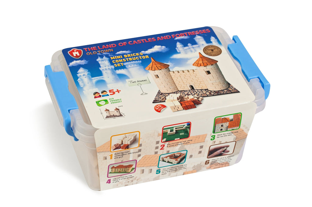 Wise Elk Mini Bricks | Two Towers Model | 470 Pieces - STEAM Kids 