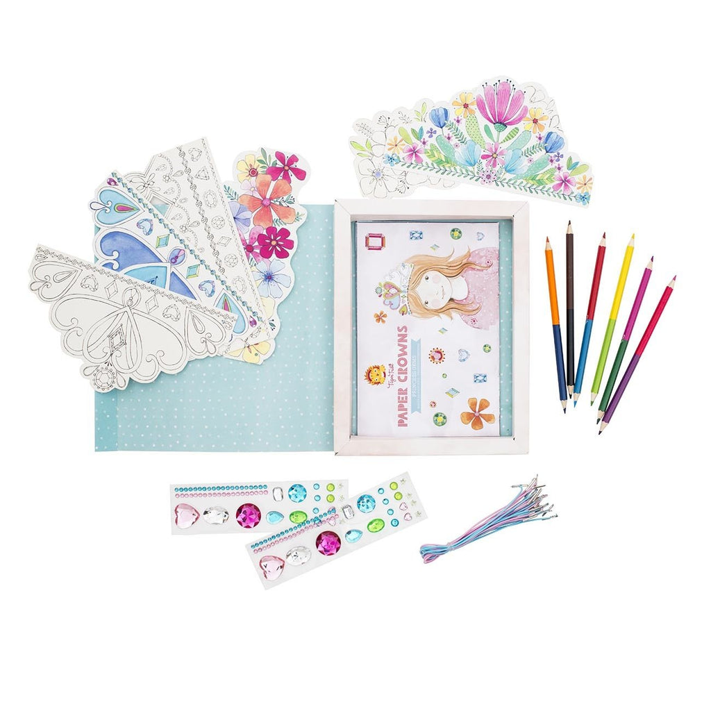 Tiger Tribe Paper Crowns Princess Gems - STEAM Kids Brisbane
