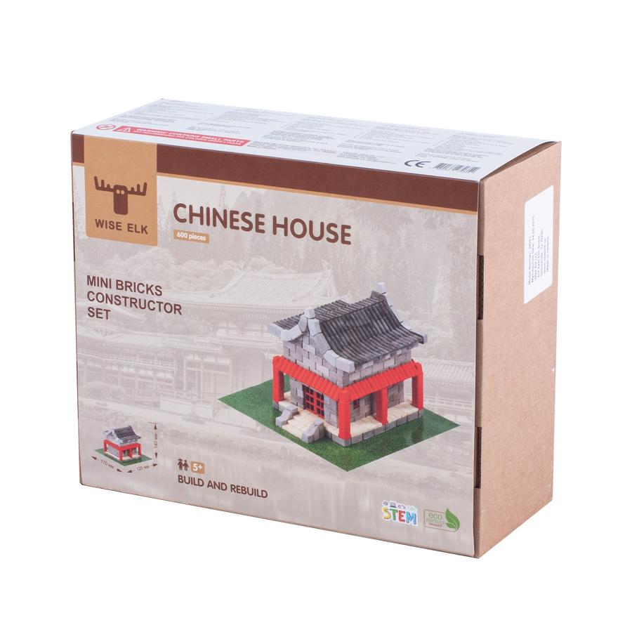 Wise Elk Mini Brick Chinese House | 600 Pieces - STEAM Kids 
